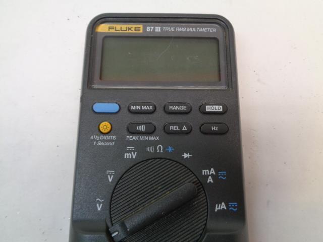 USED FLUKE 87 III TRUE RMS MULTIMETER 1000V-AC TEST EQUIPMENT R6