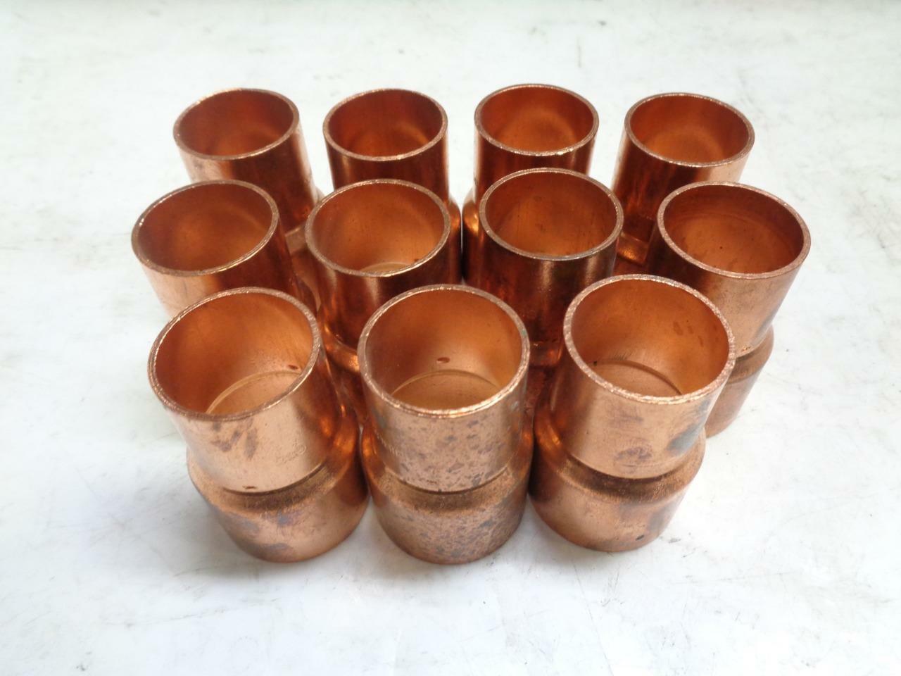 1 NEW PACK OF 11 NIBCO COPPER ADAPTER FITTINGS 1-1/4" x 1-1/2" R10TC