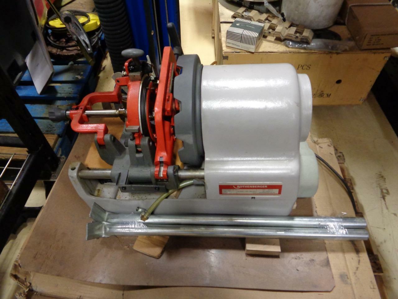 1 NEW ROTHENBERGER SUPERTRONIC 4 SE 4" THREADING MACHINE 230V 63006