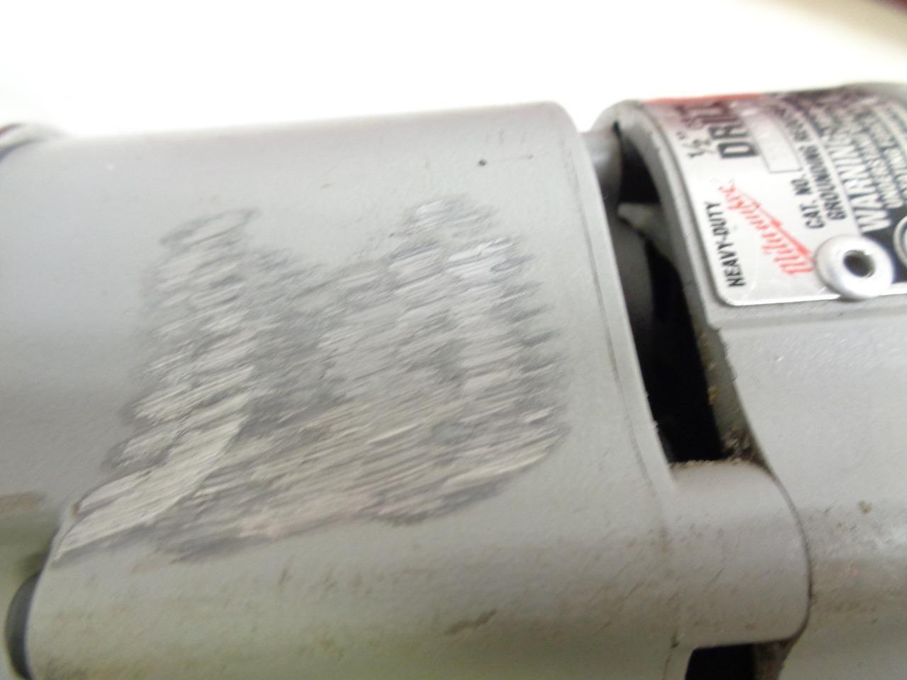 USED MILWAUKEE 1/2" HEAVY DUTY RIGHT ANGLE DRILL KIT 7AMP 3107-6 SR