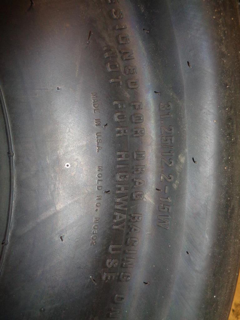 NOS MICKEY THOMPSON ET DRAG 31.25 12.5 15W STIFF SIDEWALL TIRE 90000022014 CQ3