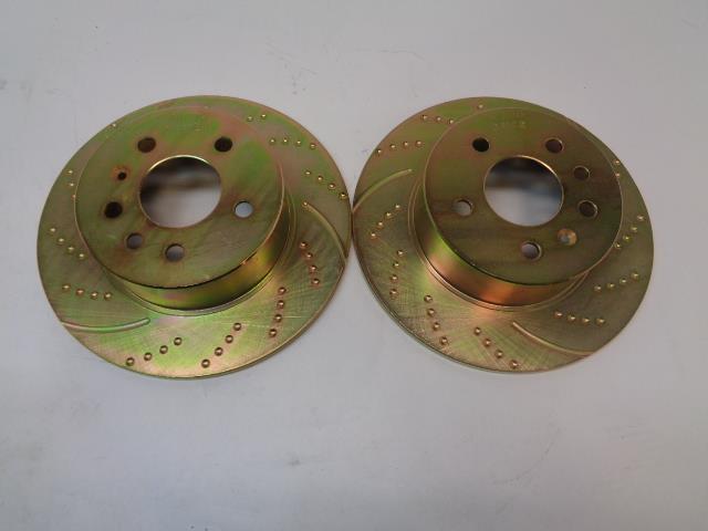 NOS EBC 3DG SERIES SLOTTED/DRILLED DISC BRAKE ROTORS FOR SAAB GD853 L1