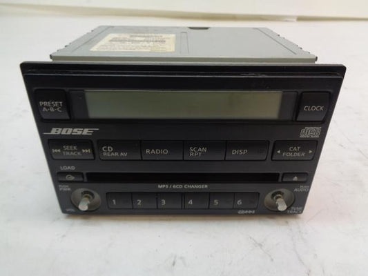USED VISTEON BOSE 6 DISC CD MP3 PLAYER RADIO FOR NISSAN 05-07 28185 EA420 R17