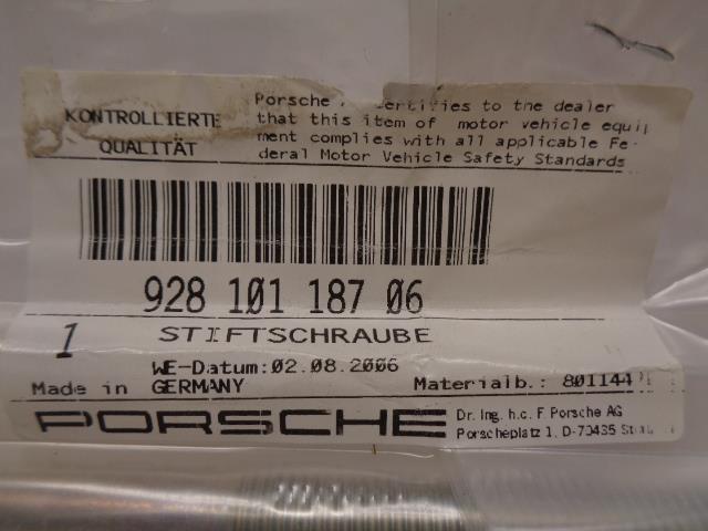 NEW PORSCHE 928 78-82 HEAD STUD 193 mm 928 101 187 06 R20T5