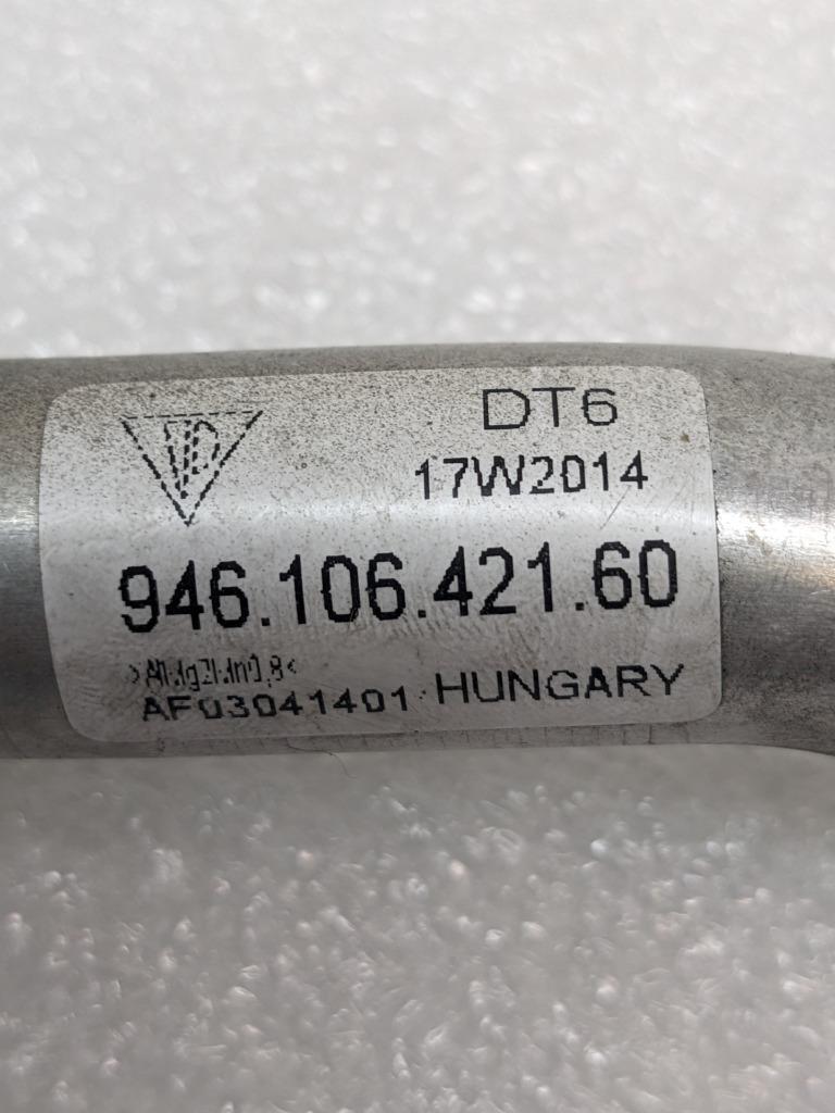 12-16 PORSCHE PANAMERA COOLANT PIPE/TUBE 94610642160 USED R21