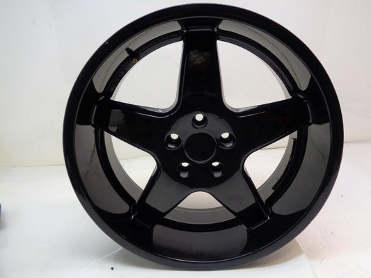 1 NEW UNBRANDED 18x7.5 5x108 GLOSS BLACK WHEEL WR