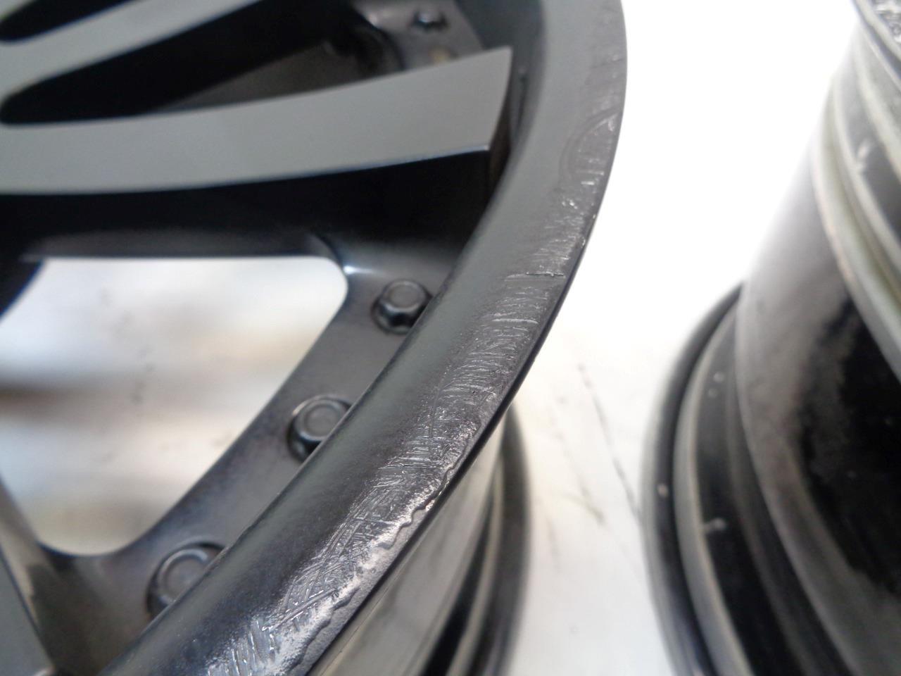 USED PAIR FORGIATO CONCAVO 20x10 5x120 ET42 BLACK 3 PIECE WHEELS WR