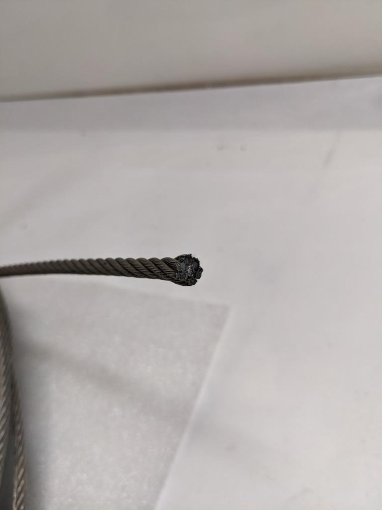 UNBRANDED 400 FT WIRE ROPE 1/4" DIAMETER STAINLESS STEEL GALVANIZED NEW R3