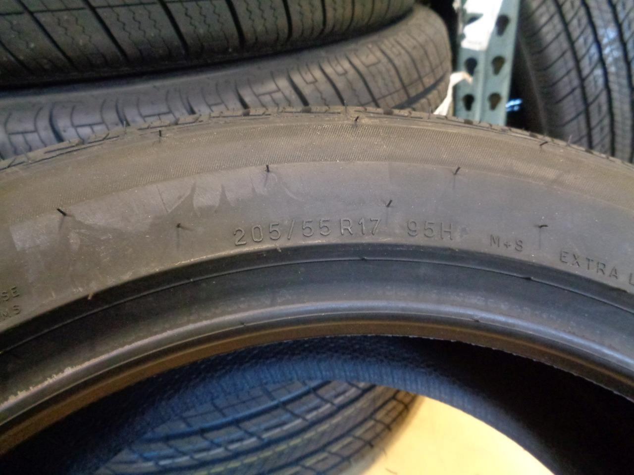 2 NEW TIRES UNIROYAL TIGER PAW TOURING AS 205 55 17 95H XL 74154 BQ2