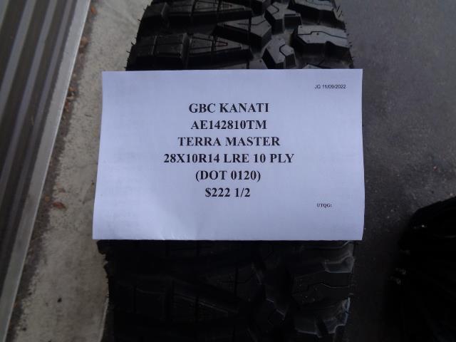 2 GBC KANATI TERRA MASTER 28 10 14 LRE 10PLY ATV UTV TIRES AE142810TM SU7 AQ4