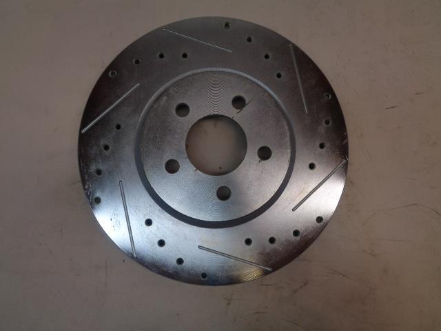 1 NOS FRONT SLOTTED AND DRILLED DISC BRAKE ROTORS FOR FORD MUSTANG 54087 L1