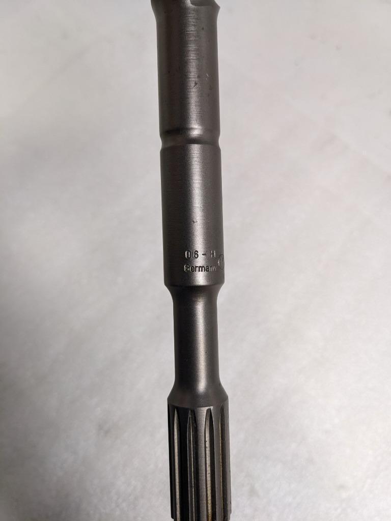 UNBRANDED 1" X 23" CARBIDE-TIPPED DRILL BIT 4-CUTTER 12-SPLINE SHAFT NEW D0