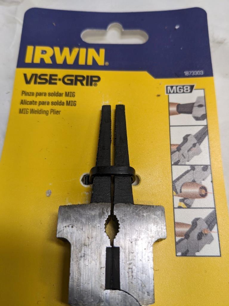 IRWIN TOOLS MIG WELDING PLIERS WITH DIP SLEEVE 8"200MM 1873303 PACK OF 5 NEW R29