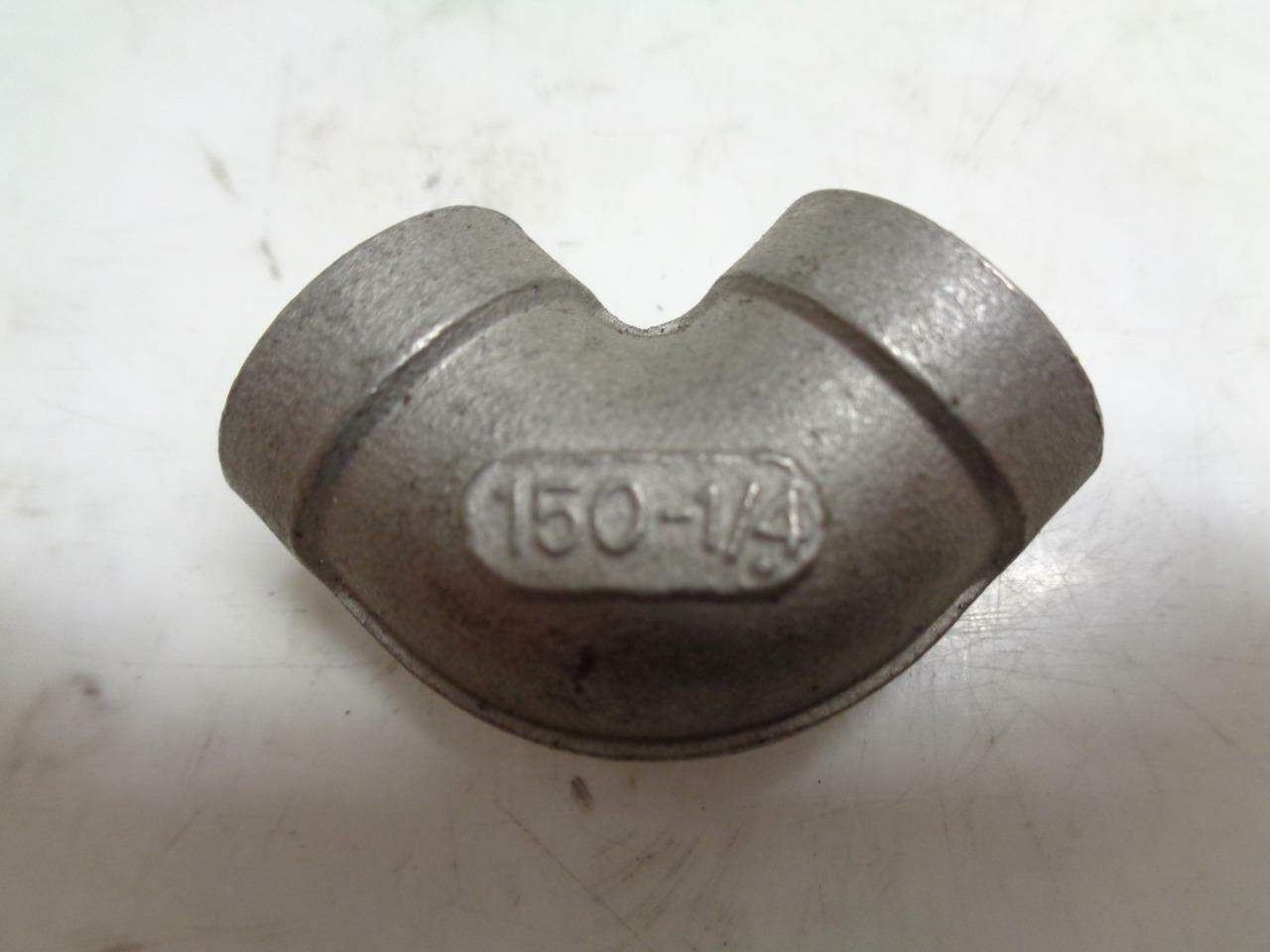 1 NEW PACK OF 17 MB-316 SERUES STEEL 150-1/4" THREADED 90 DEGREE ELBOWS R10TD