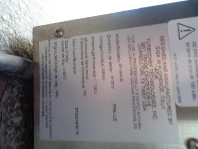 TURBOCHEF FIRE COUNTERTOP PIZZA OVEN 941-004-00 USED N.6 BSFLOOR