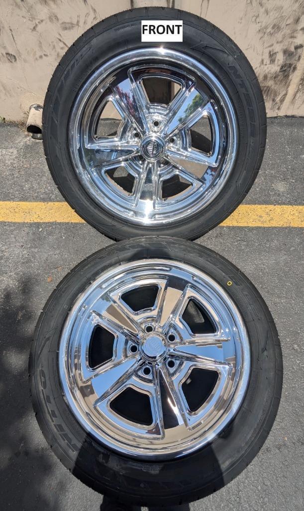 US MAG STAGGERED WHEEL SET 18X10 18X9 5X114.3 NITTO NT555 G2 TIRES 2003484606 B2