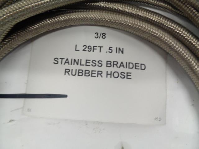 10AN STAINLESS STEEL BRAIDED RUBBER HOSE 10.3FT, 10FT, 10.17FT, 29FT NEW R10