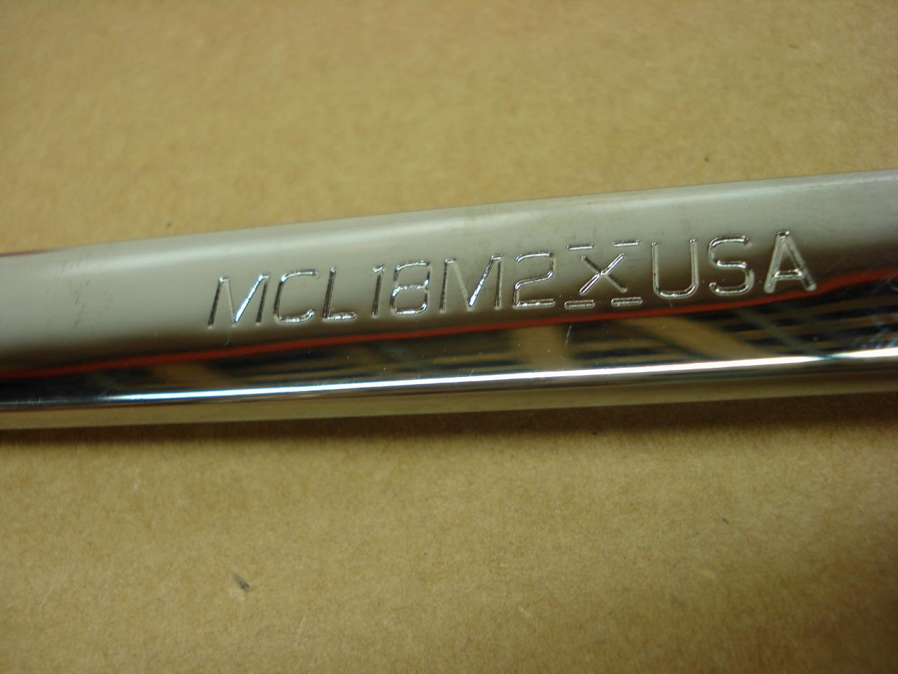 MATCO TOOLS 18MM 12PT LARGE COMBINATION WRENCH MCL18M2X CHROME POLISH R22T4