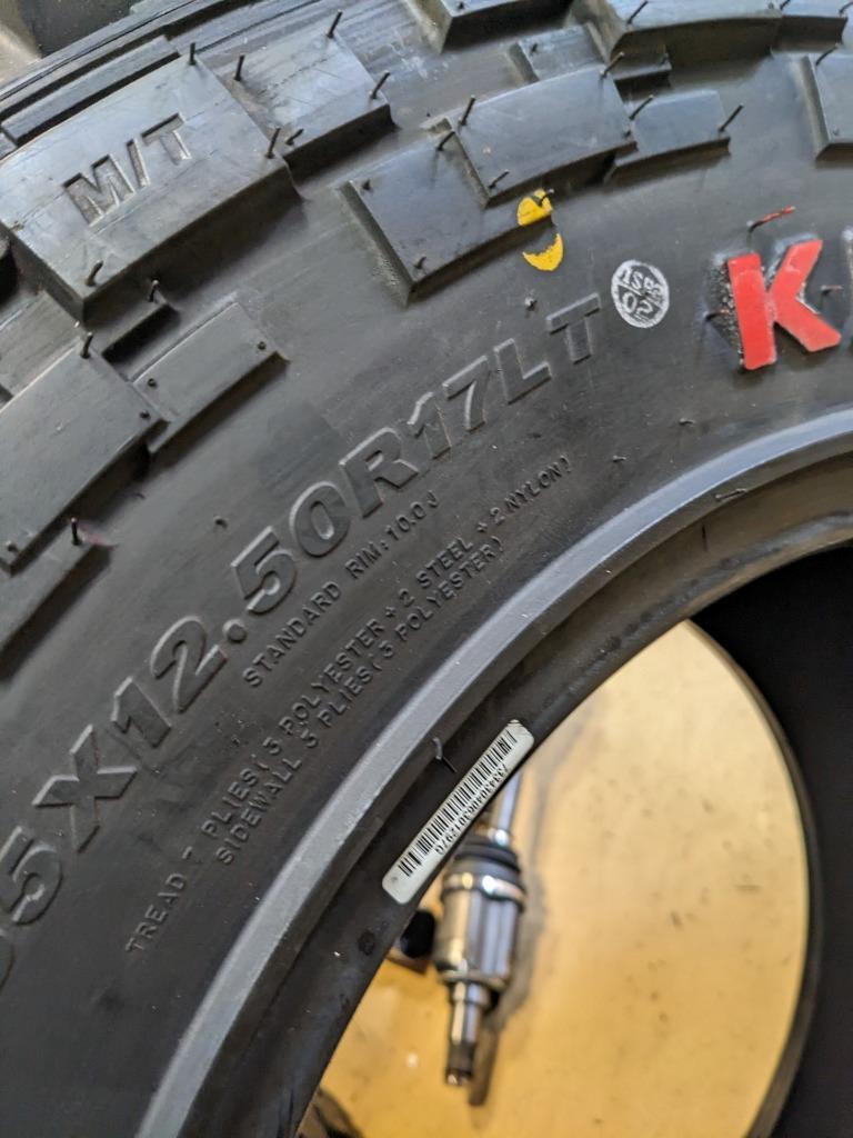 KENDA KLEVER M/T 2 KR629 LT 35 12.50 17 121R LRE 10PLY TIRE 629009 CQ2