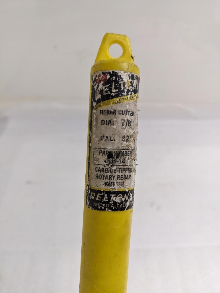 RELTON RB-14 ROTARY REBAR CUTTER 7/8" X 12" CARBIDE TIPPED NEW R22T5