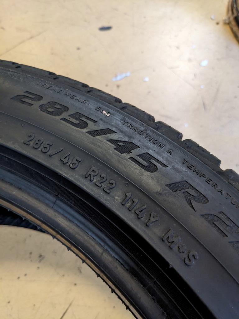 USED PIRELLI SCORPION ZERO A/S PNCS FOAM LR P 285 45 22 114Y XL TIRE 3583800 CQ2
