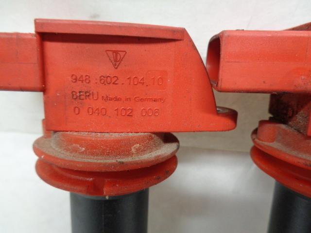 USED PAIR BERU IGNITION COILS PORSCHE CAYENNE 4.8L ZSE 042 948 602 104 10 R20T8