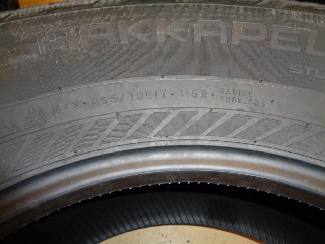 1 NOKIAN HAKKAPELIITTA R5 SUV P 265 70 17 115R SL TIRE T432208 CQ2