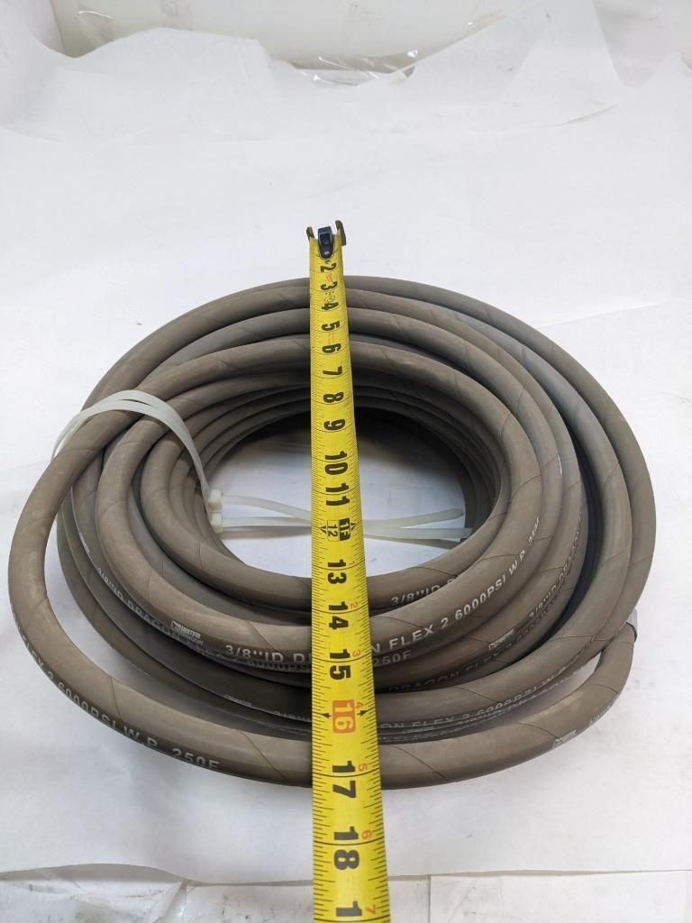 WATER DRAGON 3/8'-GRAY DRAGON FLEX 2-6000 PSI-250 WIRE HOSE NEW B2