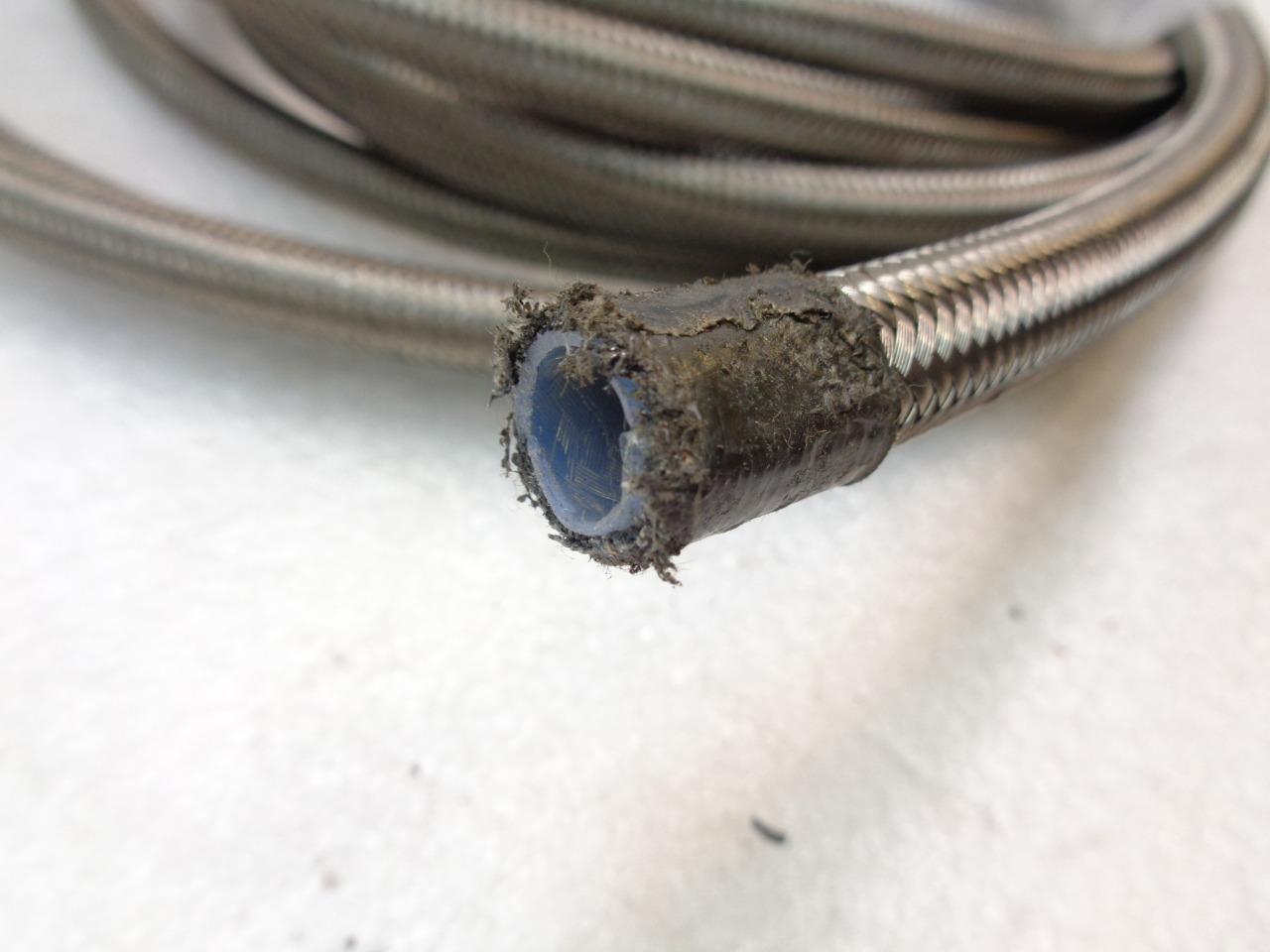 NEW UNBRANDED BRAIDED HOSE 1/2" (O.D) 23 FOOT & 8 INCHES LONG R3