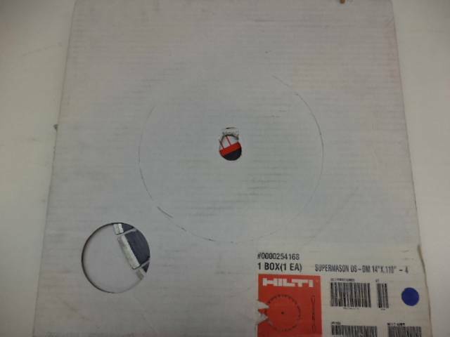 NEW HILTI SUPERMASON DS 14" x .110 DIAMOND BLADE 254168 SP1T2