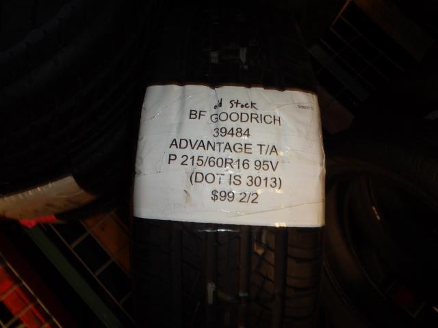 2 NOS BFGOODRICH ADVANTAGE T/A P 215 60 16 95V SL ALL SEASON TIRES 39484 BQ2