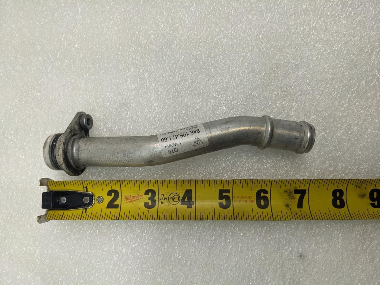 12-16 PORSCHE PANAMERA COOLANT PIPE/TUBE 94610642160 USED R21