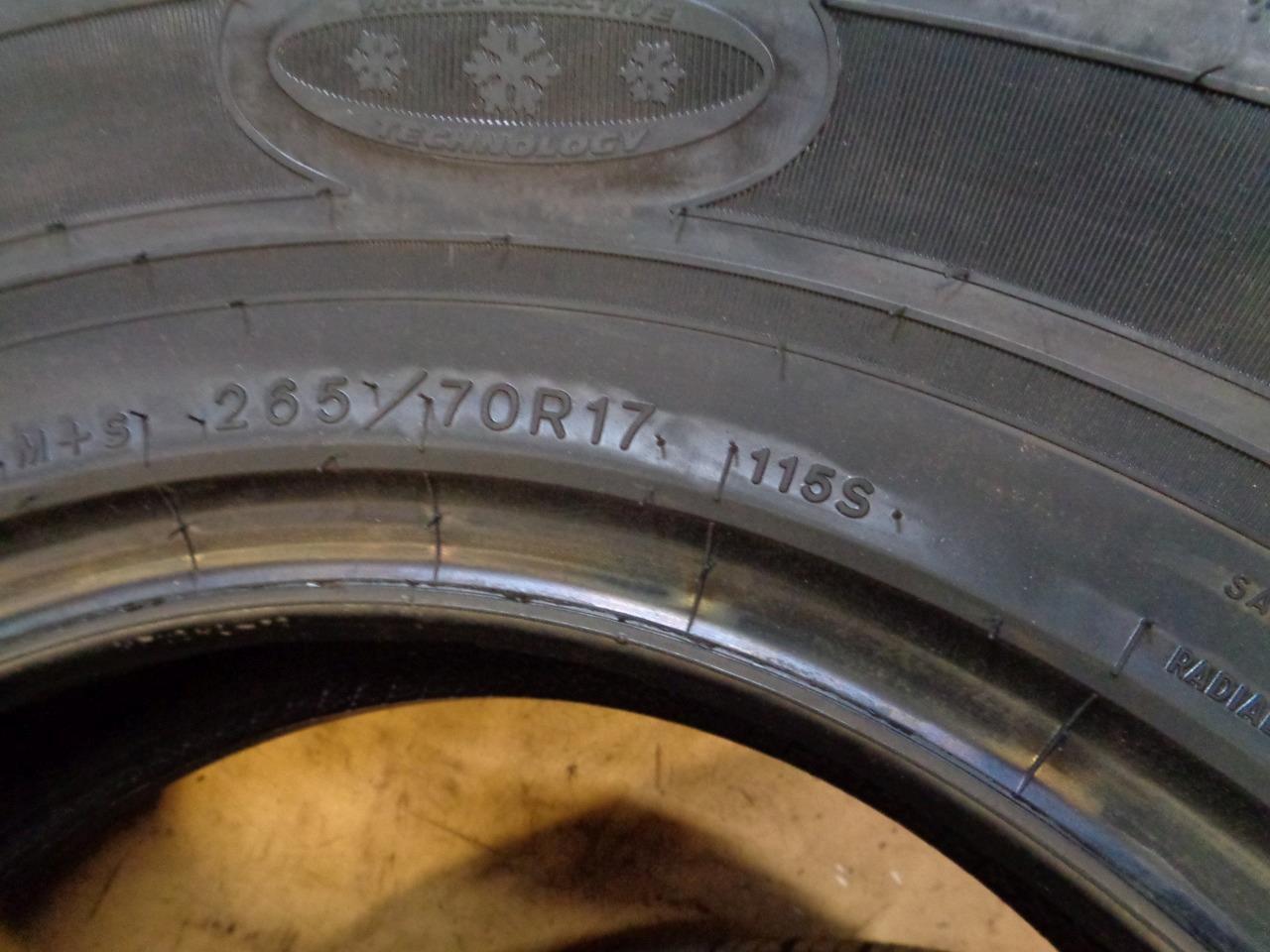 1 NEW TIRE GOODYEAR ULTRAGRIP ICE WRT 265 70 17 115S SL 754154371