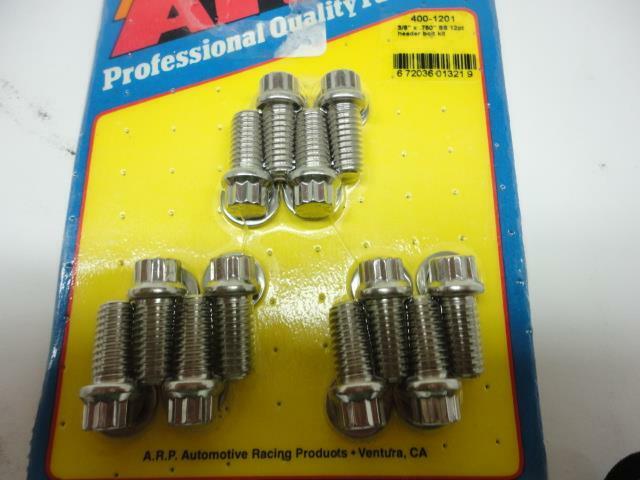 1 NEW PACK OF 12 ARP STAINLESS STEEL HEADER BOLTS 400-1201 R10TC