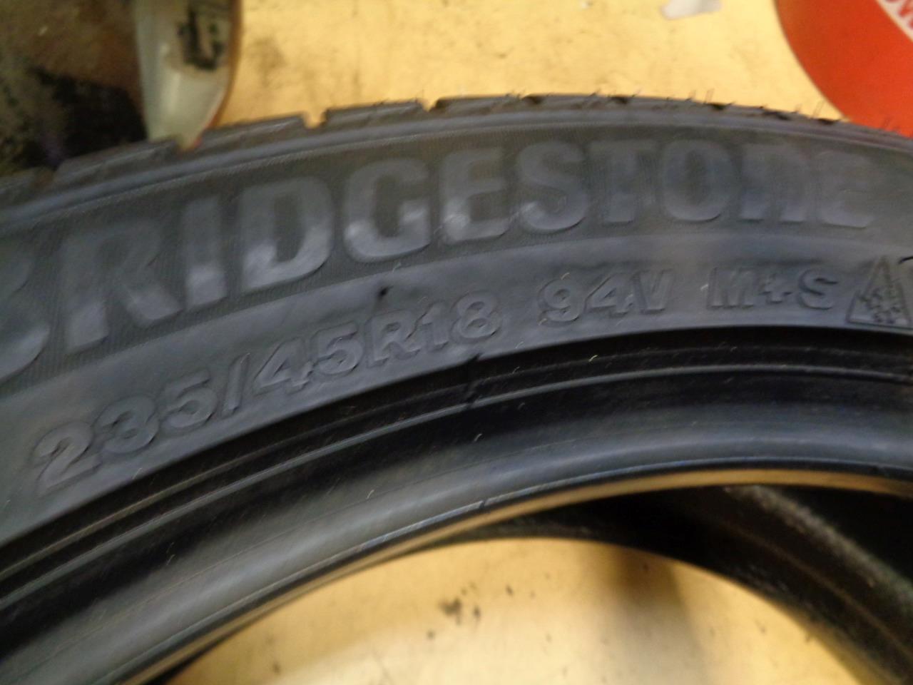 BRIDGESTONE WEATHERPEAK P 235 45 18 94V SL TIRE 006021 BQ3