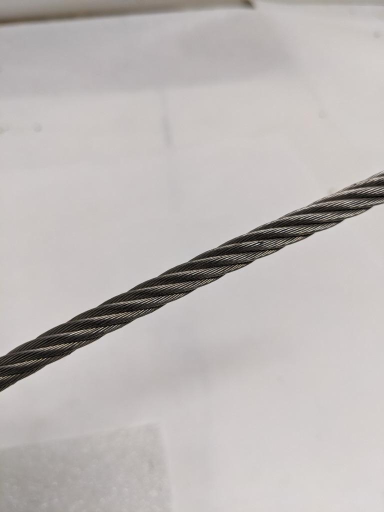 UNBRANDED 400 FT WIRE ROPE 1/4" DIAMETER STAINLESS STEEL GALVANIZED NEW R3