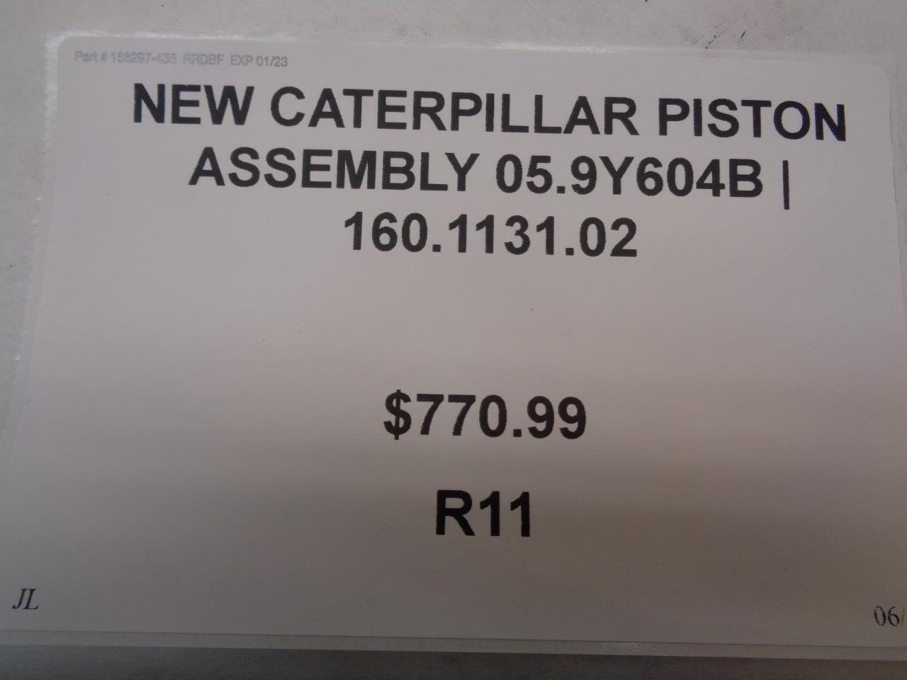 NEW CATERPILLAR PISTON ASSEMBLY 05.9Y604B | 160.1131.02 | OR-3781 R11