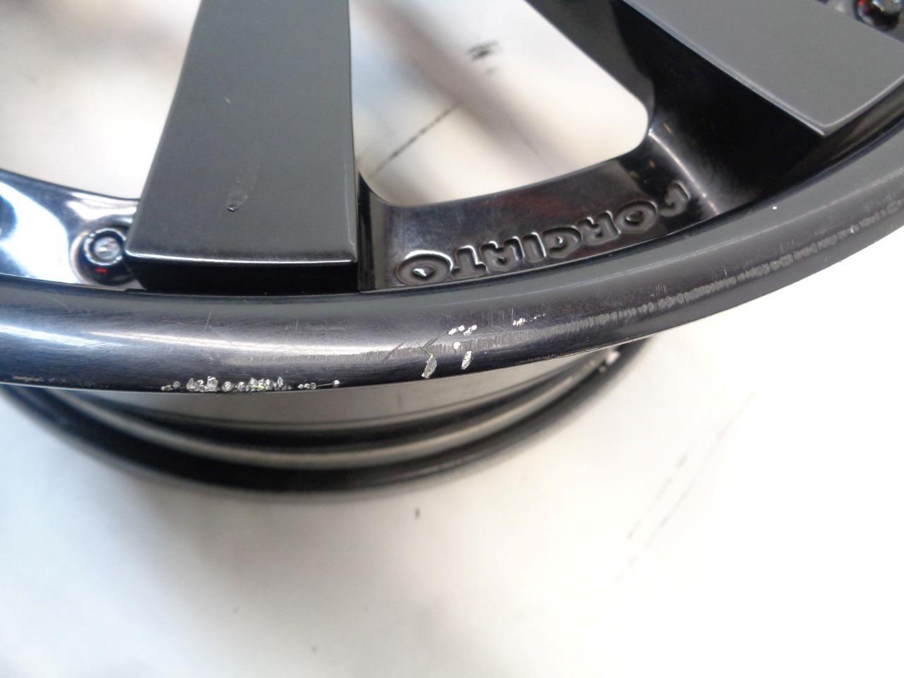 USED PAIR FORGIATO CONCAVO 20x10 5x120 ET42 BLACK 3 PIECE WHEELS WR