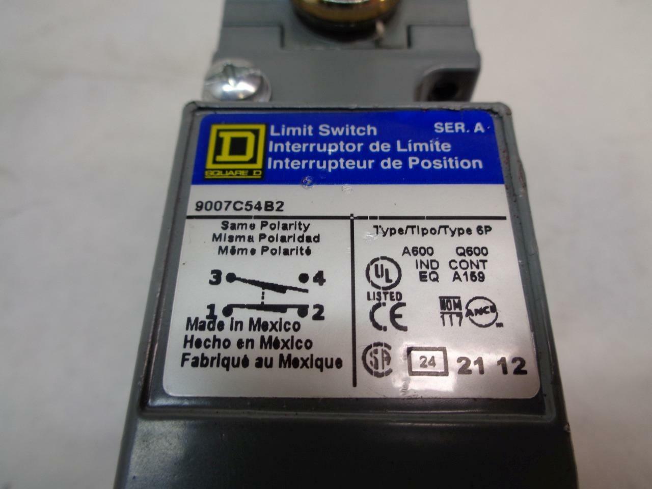 1 NEW SQUARE D 9007 C54 BS LIMIT SWITCH R4 TC
