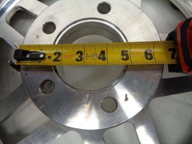 USED CUSTOM POLISHED 18X12 5X4.75 ET 50.50 DRAG BEADLOCK WHEEL W/TOYO TIRE B2