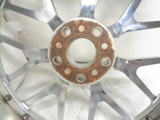 USED CUSTOM SILVER THREE PIECE WHEEL 23X9 5X112 6" BACKSPACE WR