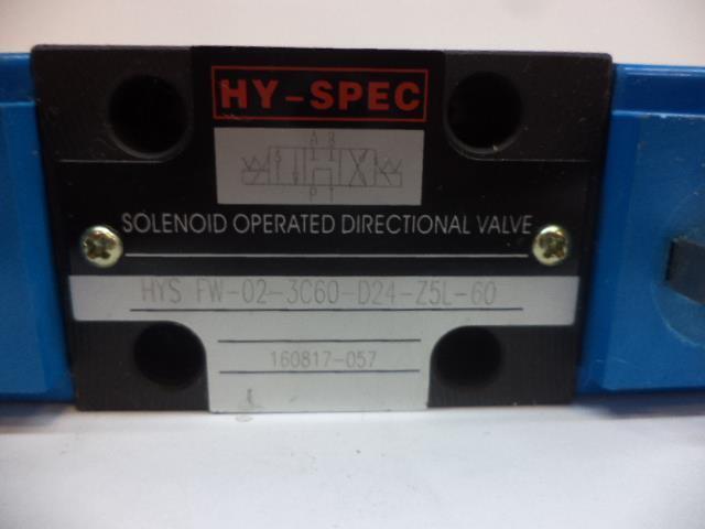 USED HY-SPEC SOLENOID OPERATED DIRECTIONAL VALVE 24 V 160817-057 R4TD