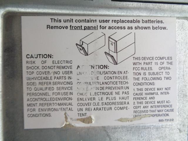 USED OLD STOCK APC BACK-UPS PRO 1000 BATTERY BACK UP WHITE R32
