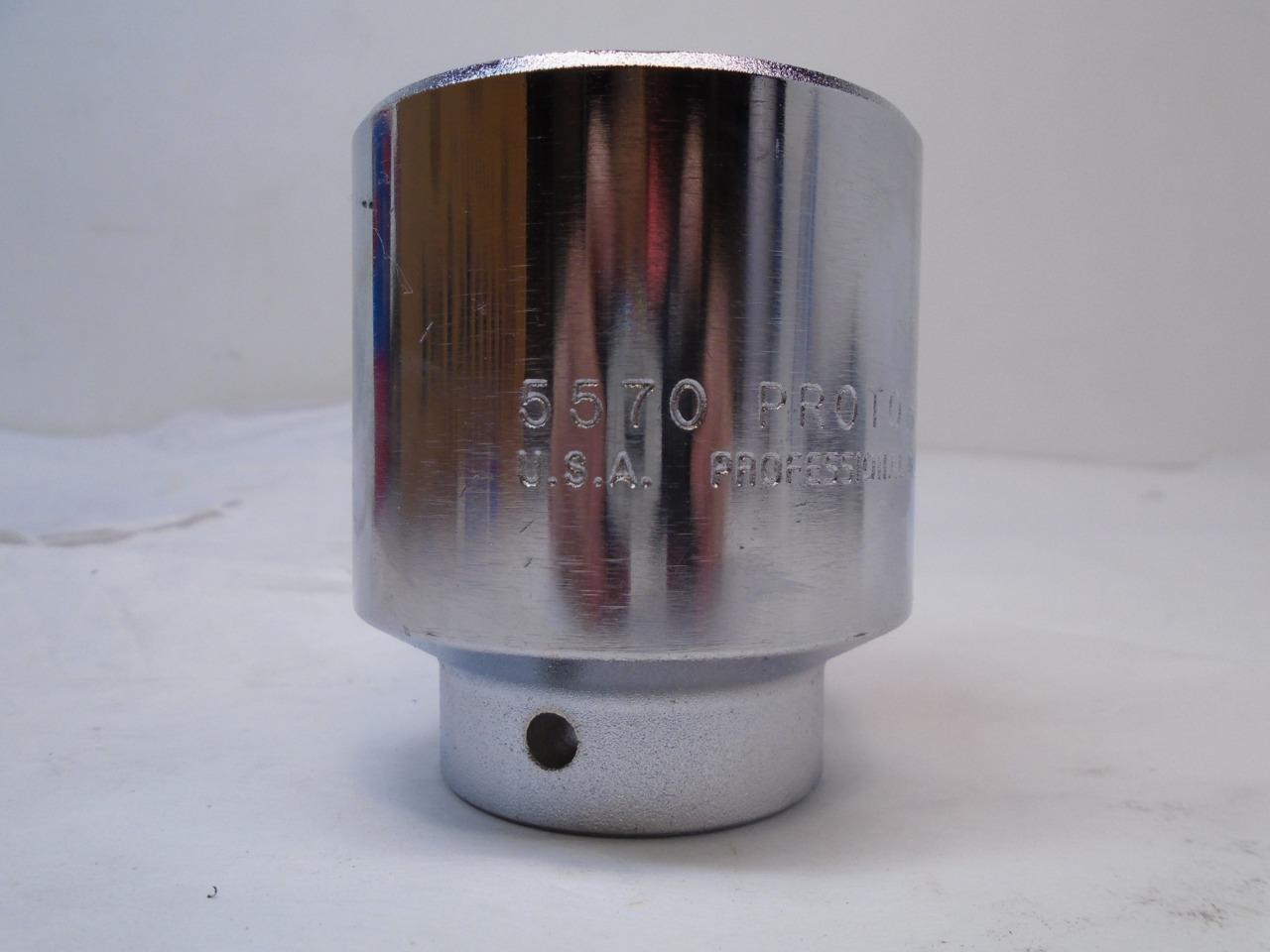 NEW STANLEY PROTO 3/4 IN. DR. IMPACT SOCKET 2-3/16 IN. 12 PT. 5570 R22