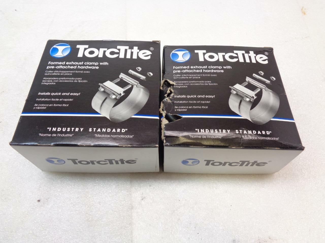 2 PACK NELSON INDUSTRIES TORCTITE 5'' EXHAUST CLAMPS WITH HARDWARE 90368A-10 R10