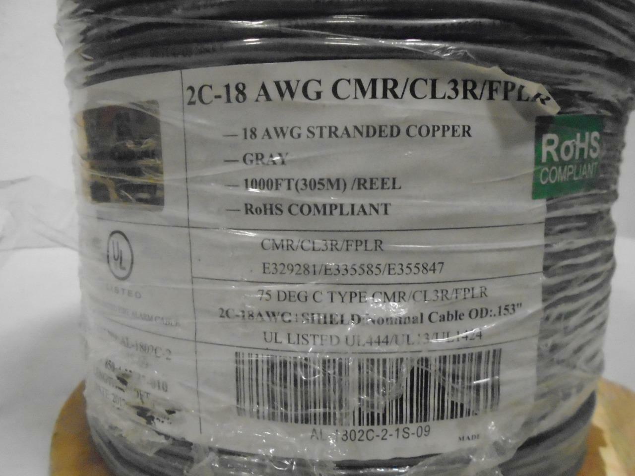 NEW Commscope 1000' 18AWG Dual Shielded Coaxial Cable MADE IN USA F677TSVV L4