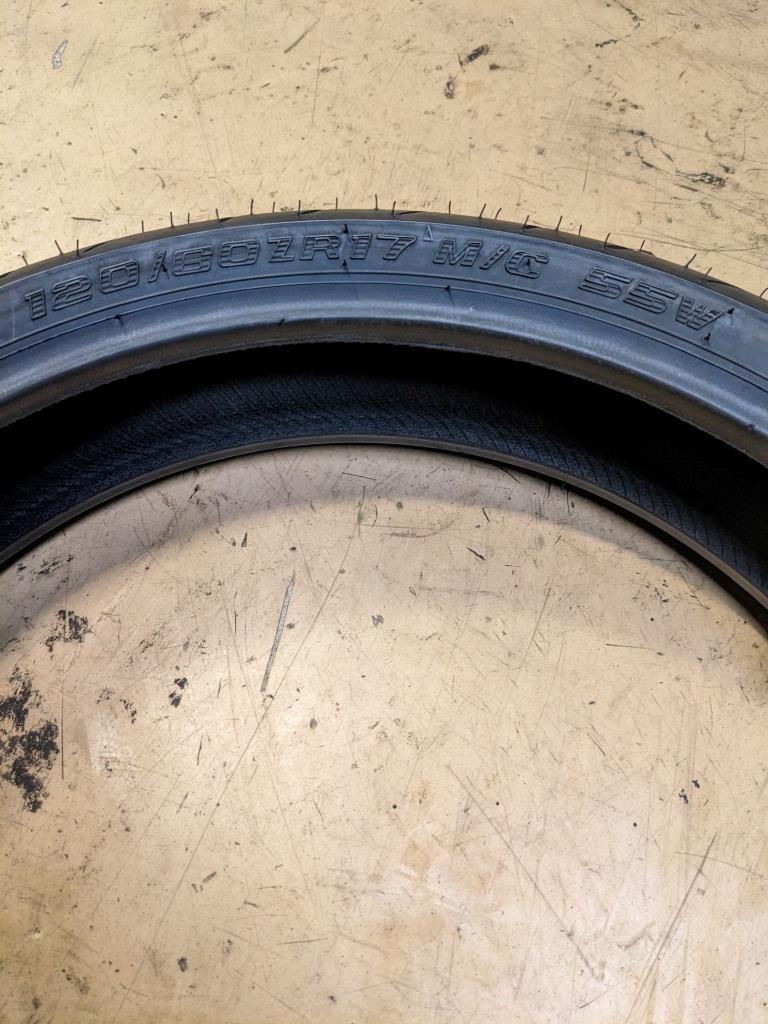 SHINKO ADVANCE 005 120 60 17 55W FRONT MOTORCYCLE TIRE 87-4012 CQ3