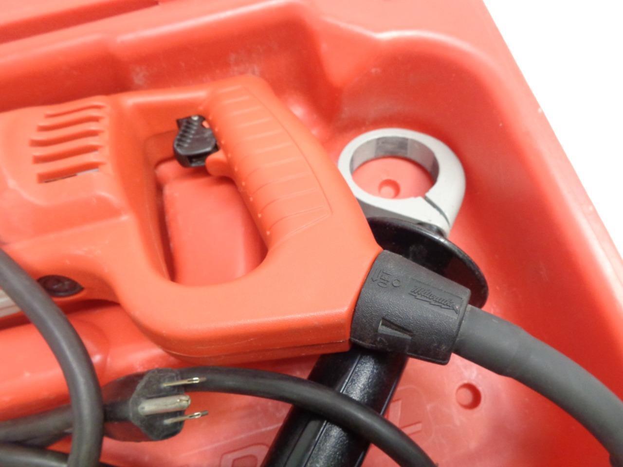 USED MILWAUKEE 1/2" HEAVY DUTY RIGHT ANGLE DRILL KIT 7AMP 3107-6 SR