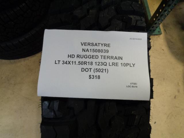 1 VERSATYRE HD RUGGED TERRAIN 34 11.5 18 123Q LRE 10PLY NA1508039 BQ1 SU16