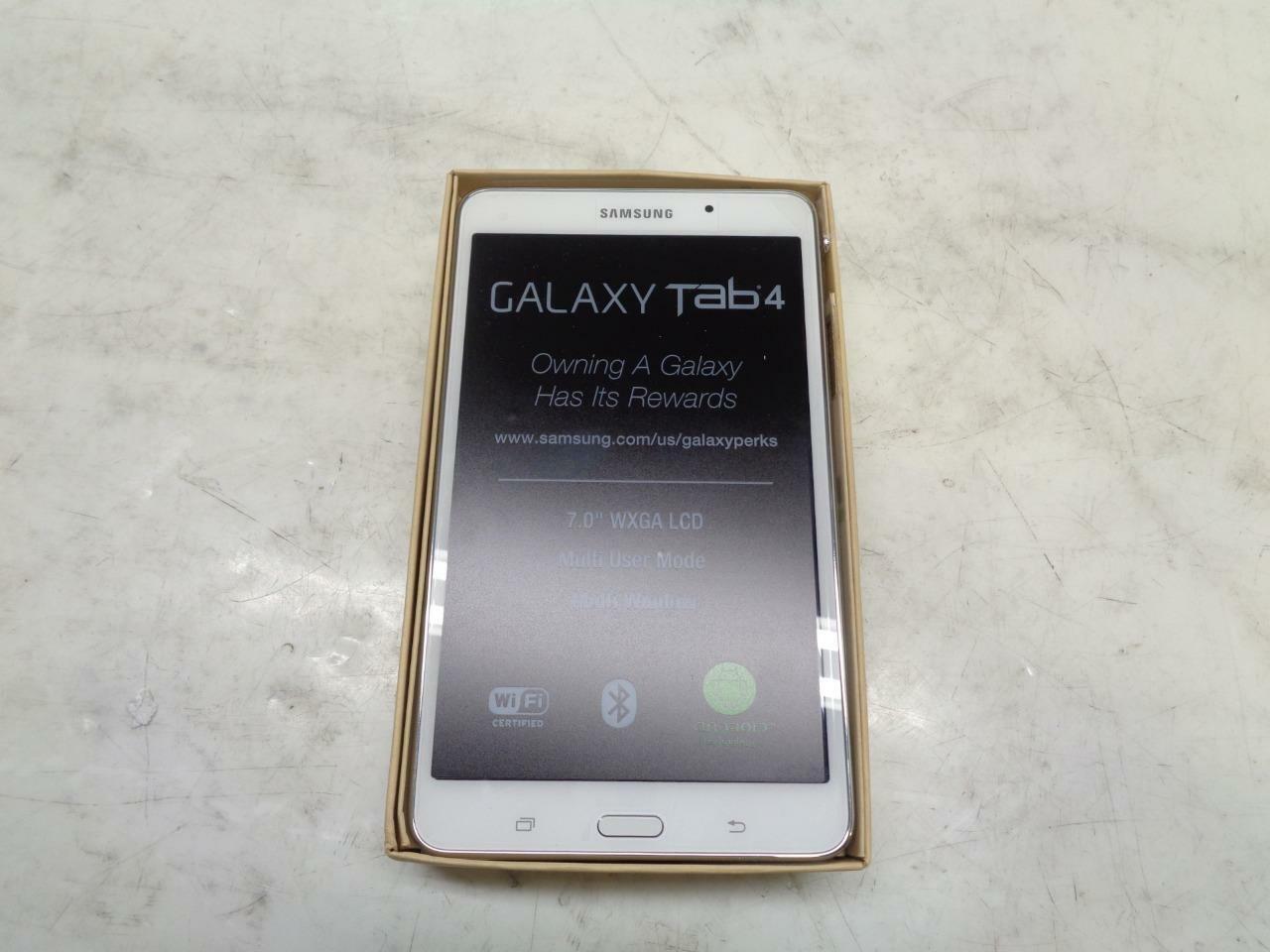 1 NEW SAMSUNG GALAXY TAB4 ANDROID WIFI 8GB WHITE SM-T230NZWAXAR SR